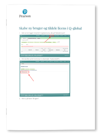 Guide: Skabe ny bruger og tildele licens i Q-global